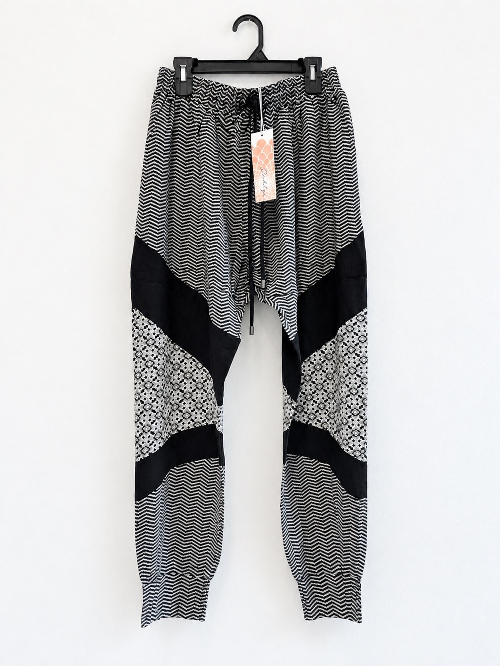 Black & White Patterned woman’s Jogger Pants